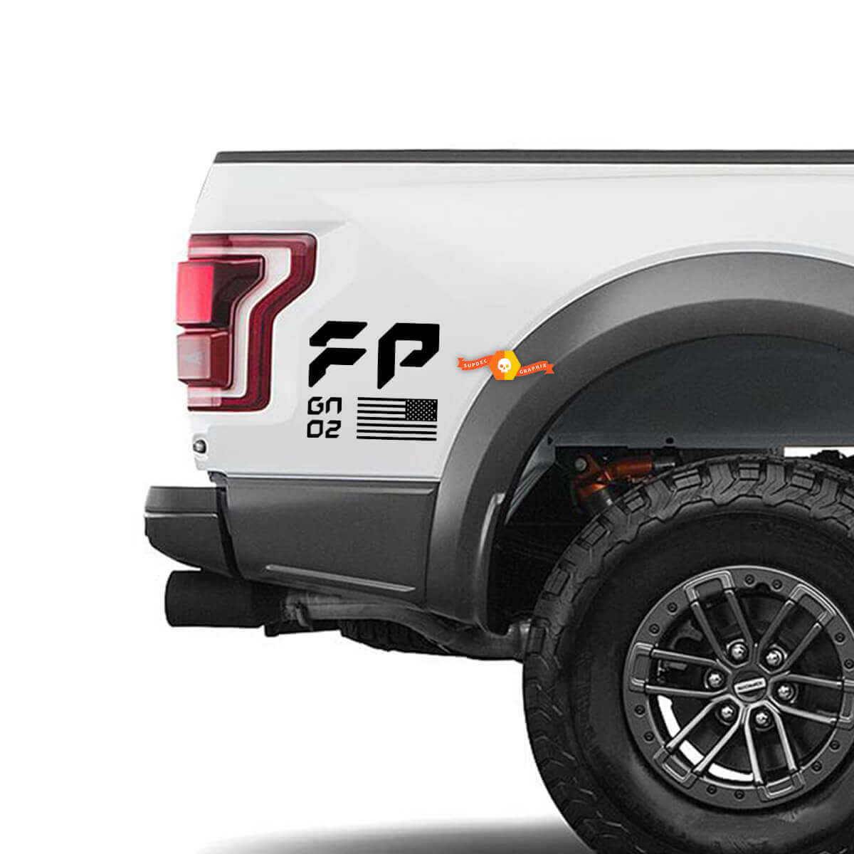 Ford Raptor FP Performance US Gen 2 stickerstickerset set onderbed
