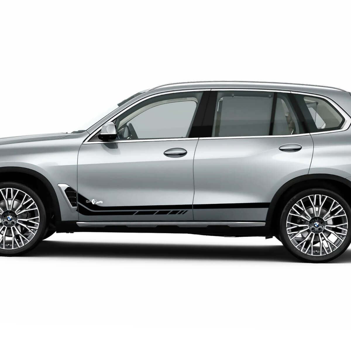 Aangepaste zijstreep sticker stickerkit voor BMW X5 G05 vinylafbeeldingen
