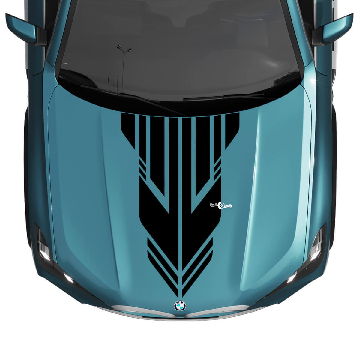 BMW X5 G05 Hood Custom Accent Stripe Decal Strobe - Vinyl Grafische Stickers
