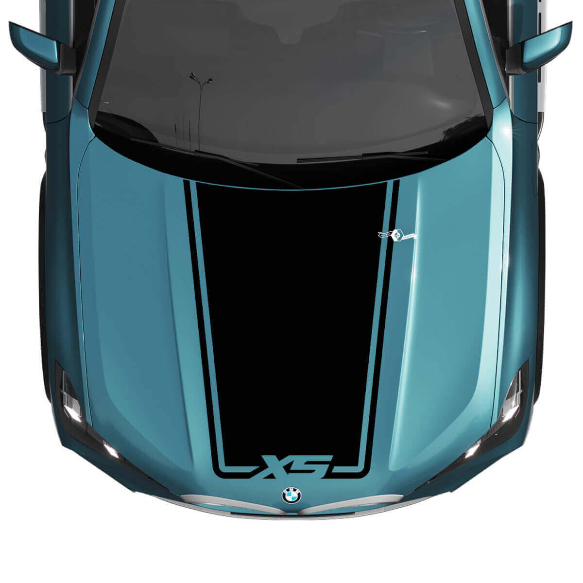 BMW X5 G05 Hood Custom Accent Stripe Decal Strobe - Vinyl Grafische Stickers
