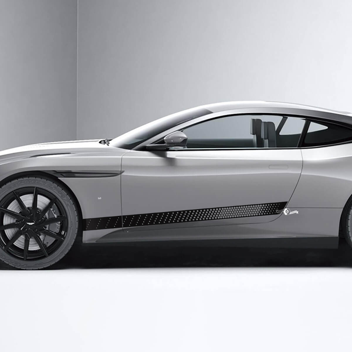 Zijkant Aston Martin DB11 Honingraat zijdeuren Vinyl stickers Stickers 2
