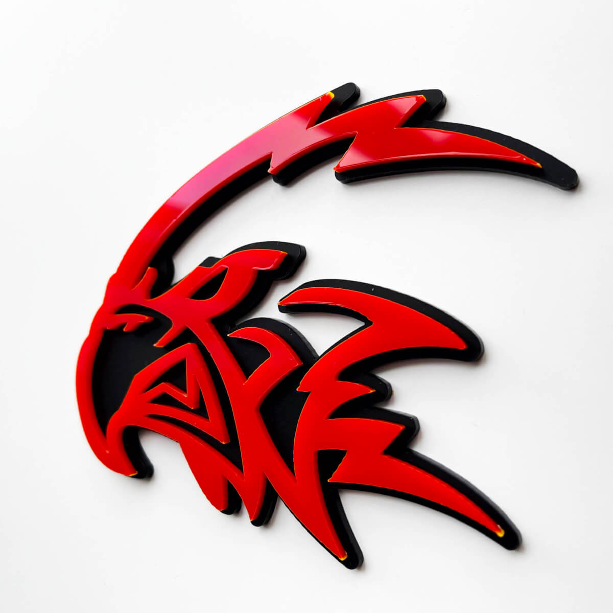 Aangepaste 3D Trackhawk Hellhawk Badge - Spatbordembleem voor Jeep Trackhawk
