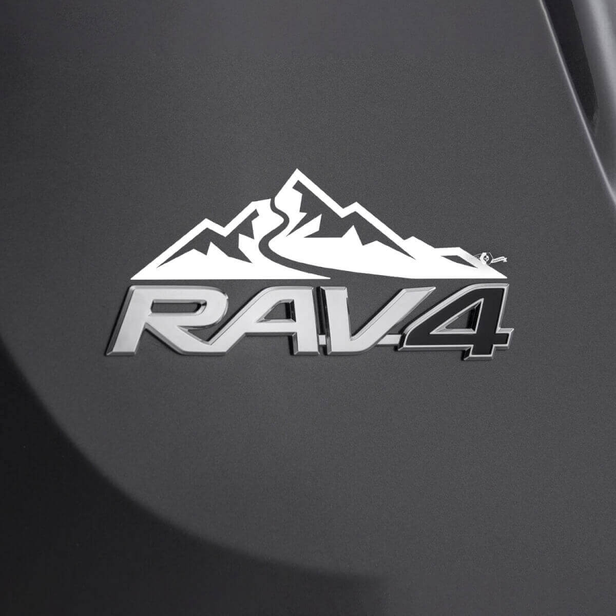 Mountains Over Achtersticker 2 Voor Toyota Rav4 Badge