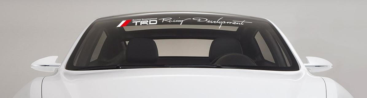 TRD Stijl Racing Development Voorruitbanner Vinyl Sticker voor Toyota