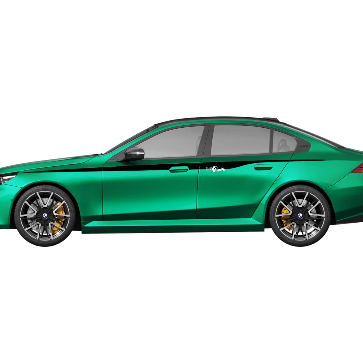Kant M kleuren Strepen Racing Decal Kit voor BMW 5 Serie G60 M5 G90 - SupDec Graphix Vinyl Stickers
