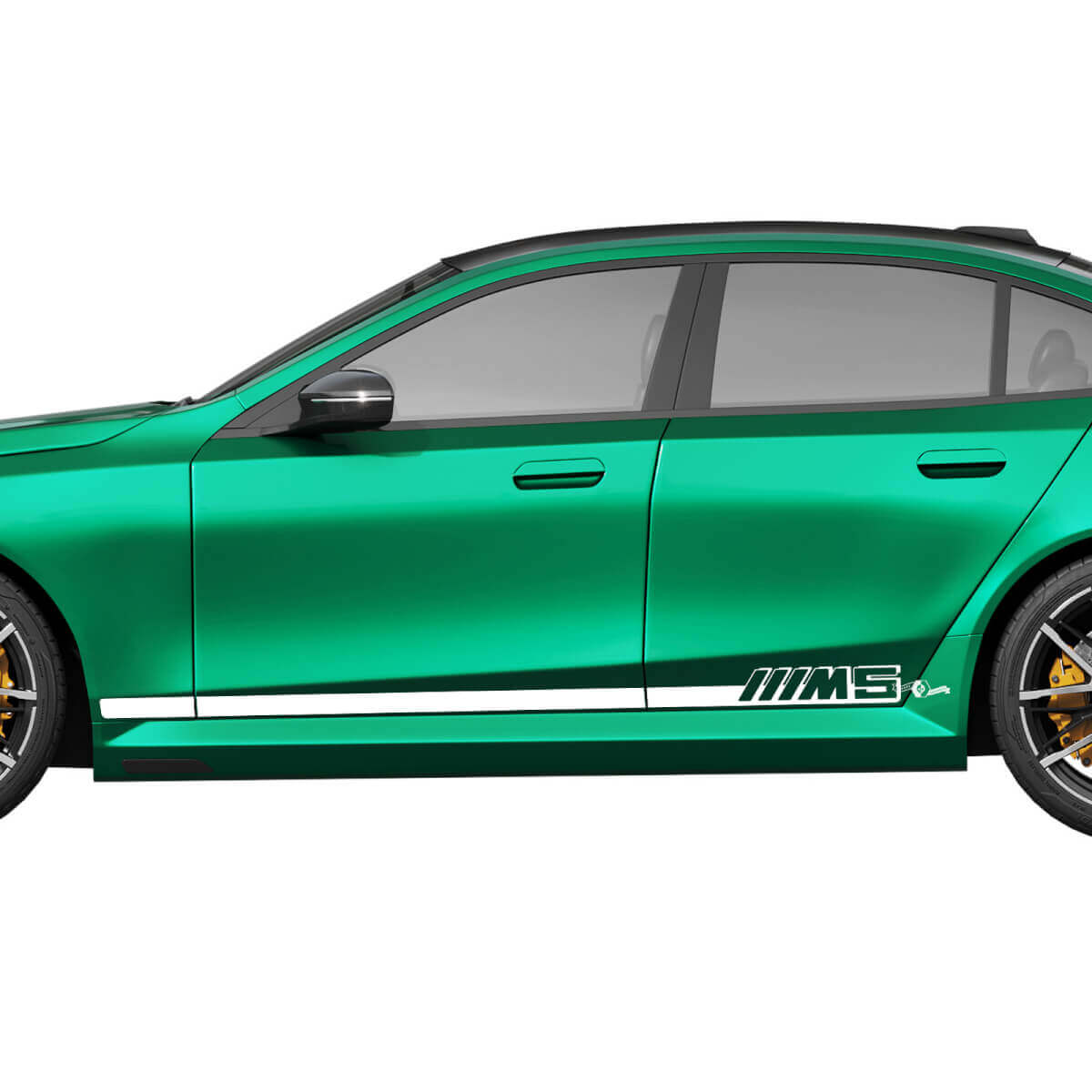 Side M5 Stripes Racing Decal Kit voor BMW 5-serie G60 M5 G90 - SupDec Graphix Vinyl Stickers
