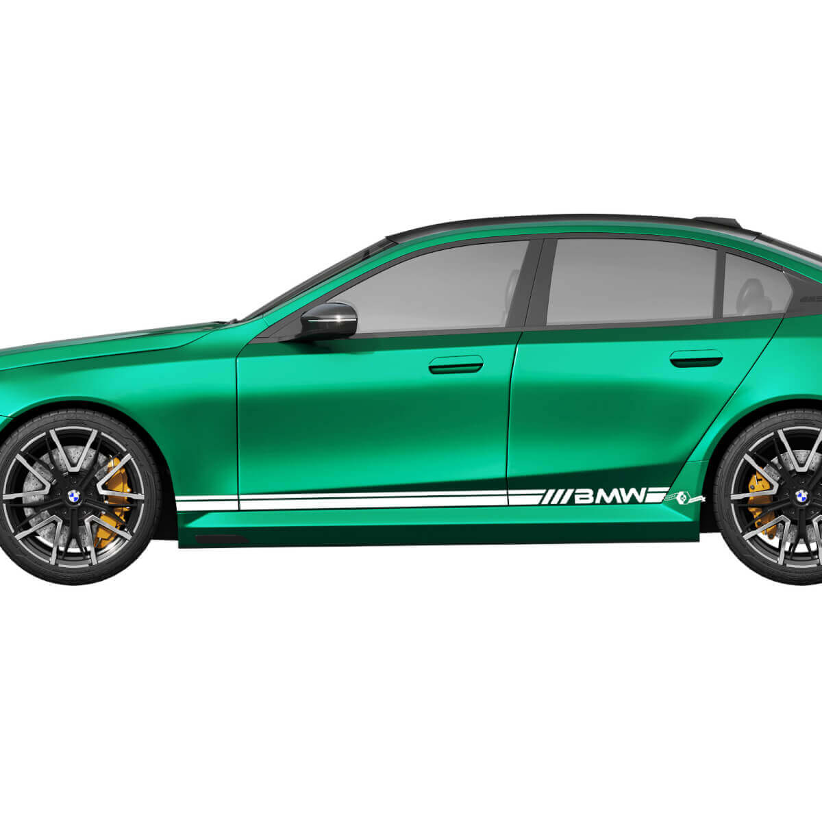 Merk Dual Stripes Zij Vinyl Decal Sticker voor BMW M5 G90/G99 2024-heden