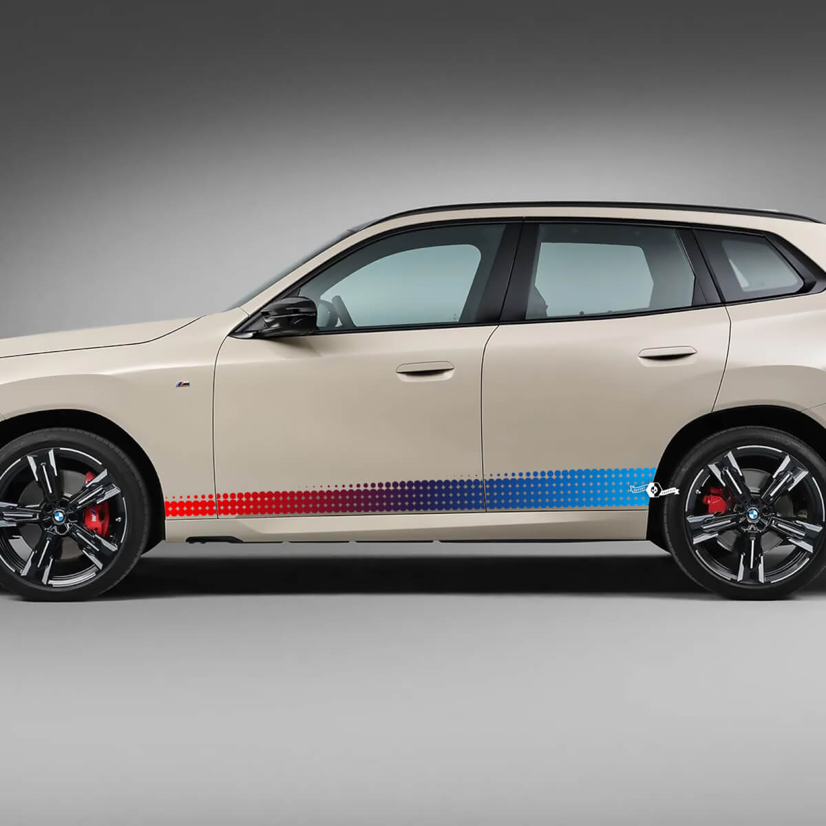 BMW X3 2024 Zijdeur Gradient Stripes M Decal Kit - Aangepaste vinylafbeeldingen voor G01 & F25
