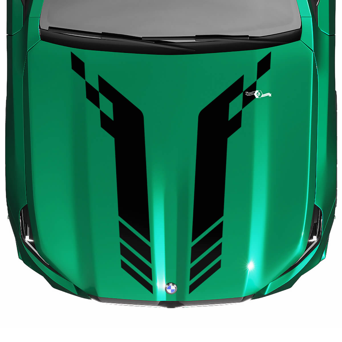 M-logo Racing geruite voorruitsticker voor BMW 5-serie G60 M5 G90
