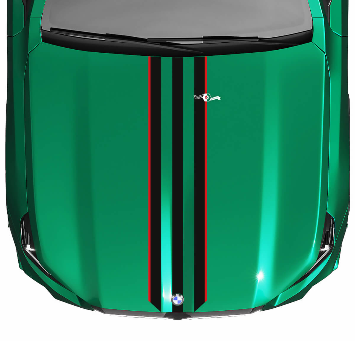 Stripes Racing Hood-sticker voor BMW 5-serie G60 M5 G90
