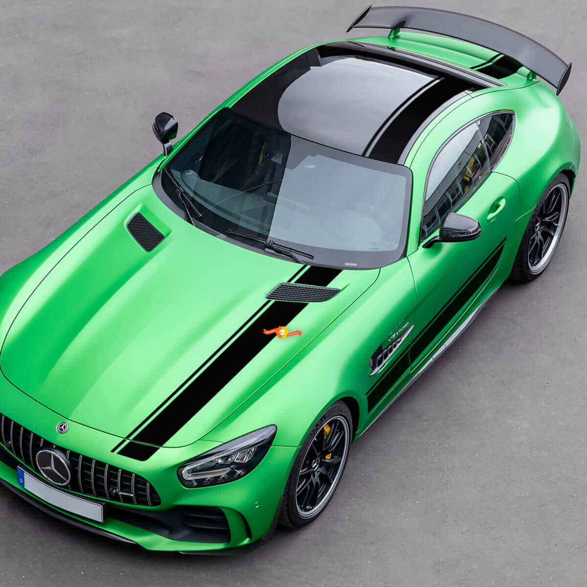 Racingstijl Volledige Kit Strepen Vinyl Stickers voor Mercedes-Benz AMG GT R Pro