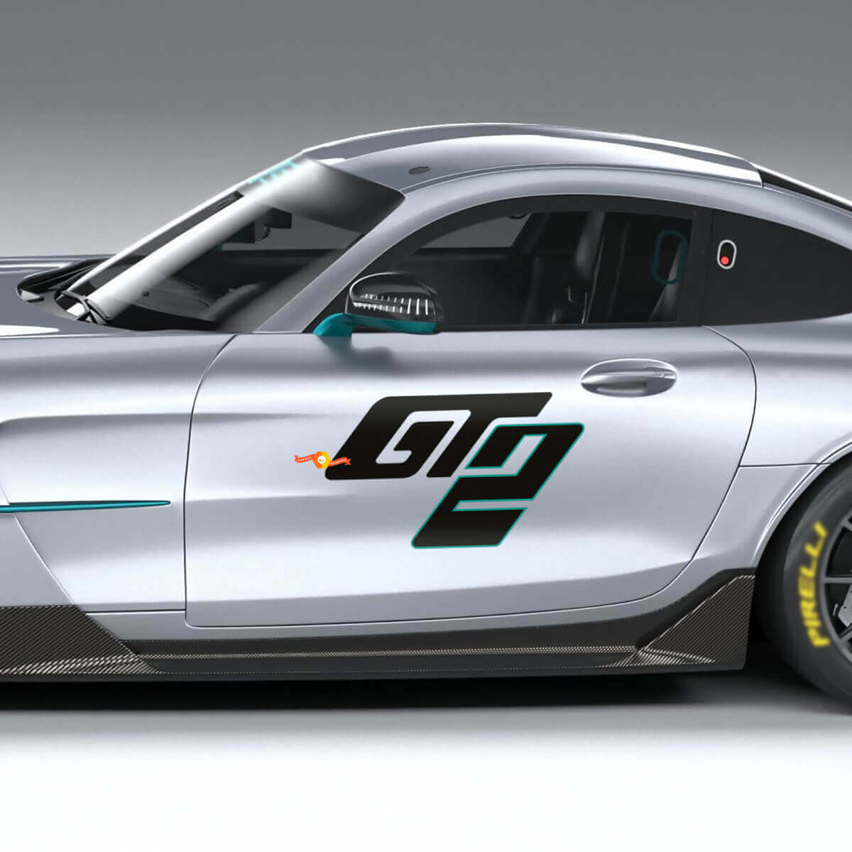 GT2 Zijkant Deur Vinyl Stickers voor Mercedes-Benz AMG GT2