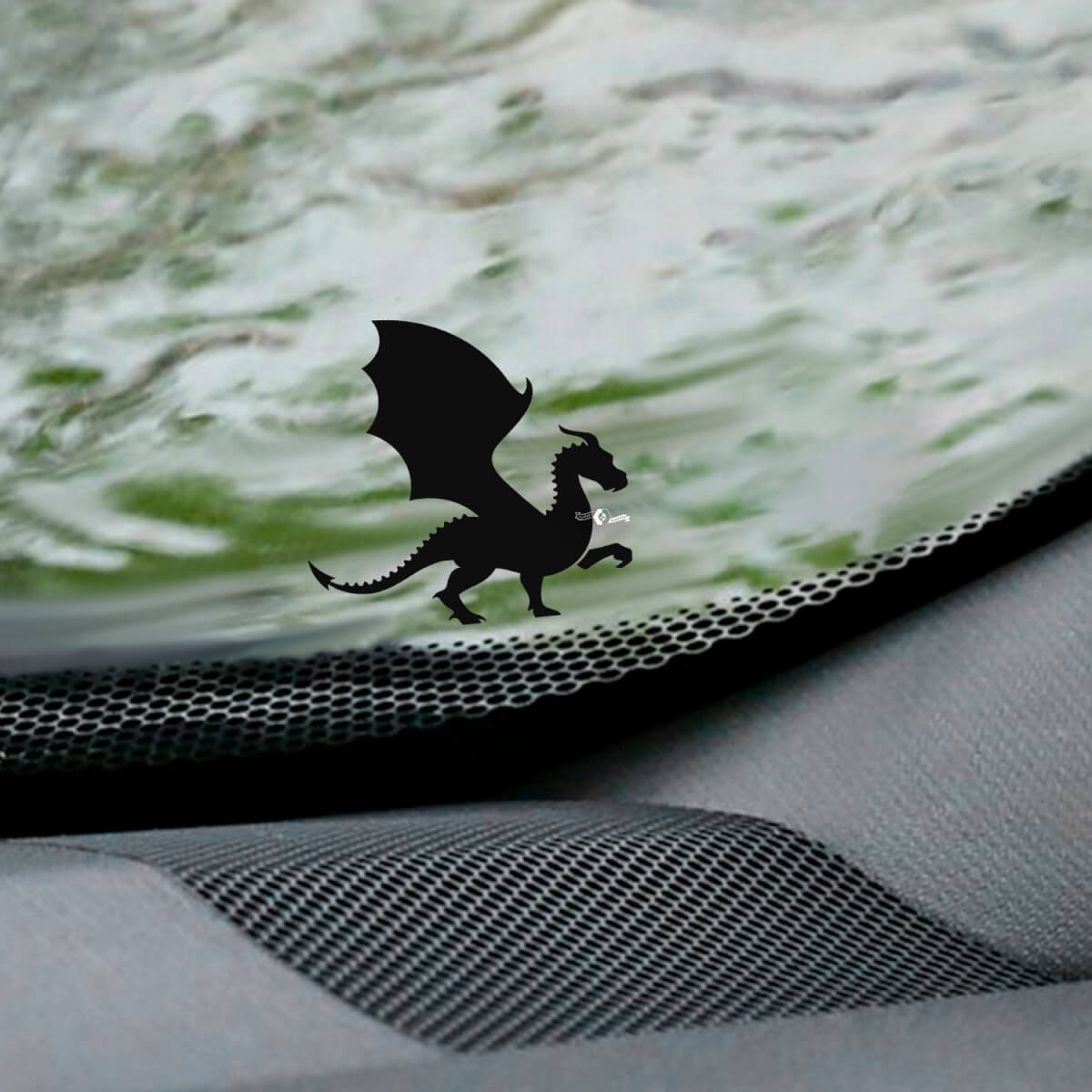 Dragon voorruit Easter Egg hoek sticker-aangepaste vinyl afbeelding

