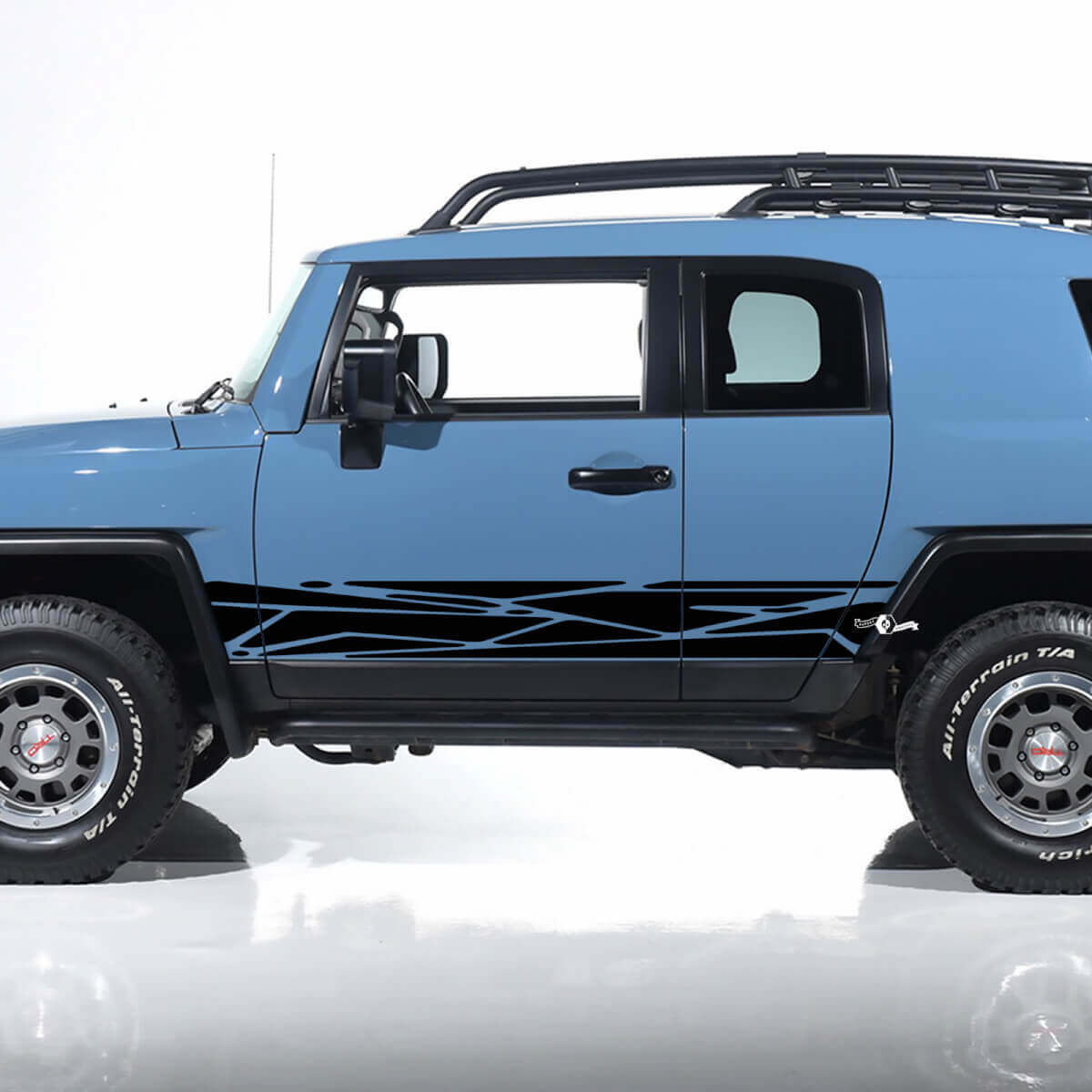 Toyota FJ Cruiser zijdeur strepen stickers stickers graphics - aangepaste vinylkit
