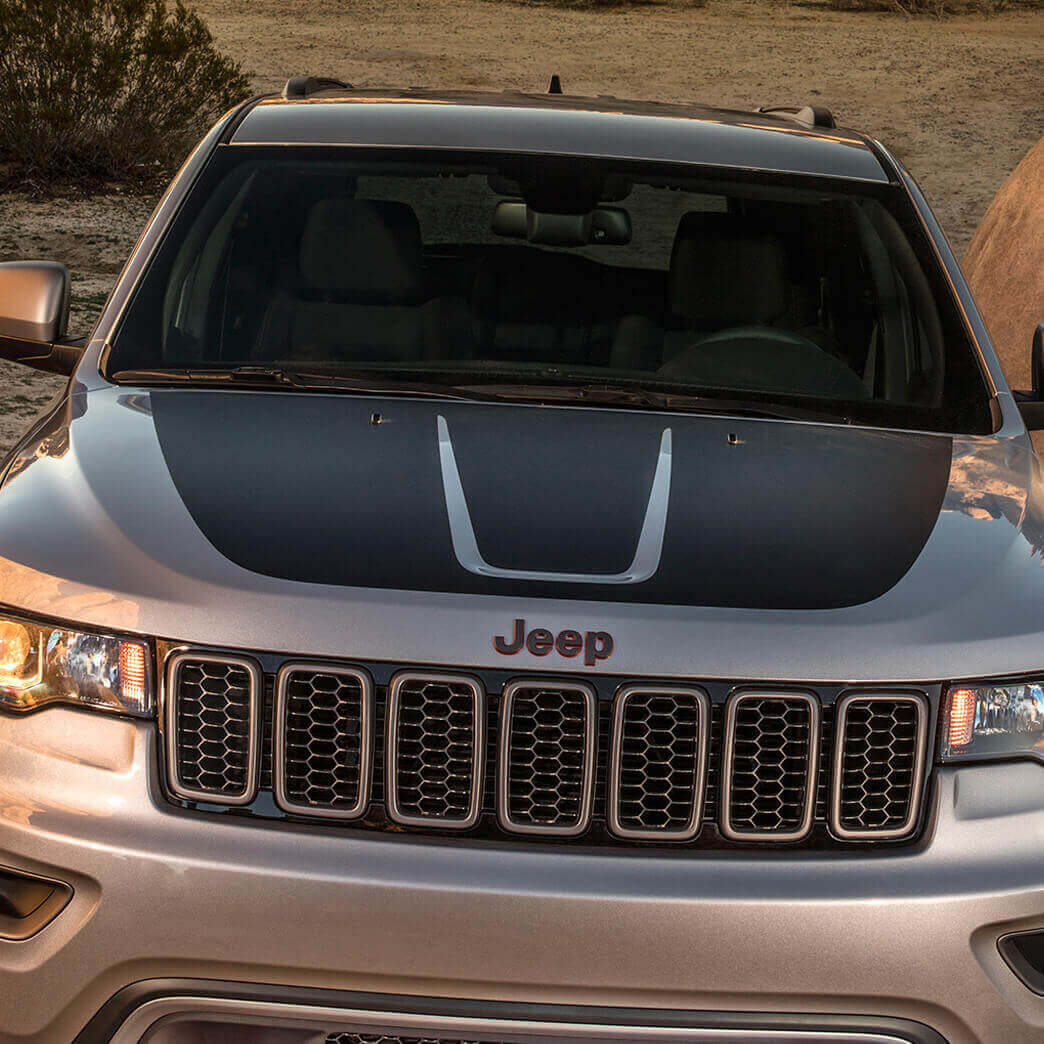 Blackout Motorkap Grafische Vinyl Wrap Sticker voor Jeep Grand Cherokee Trackhawk