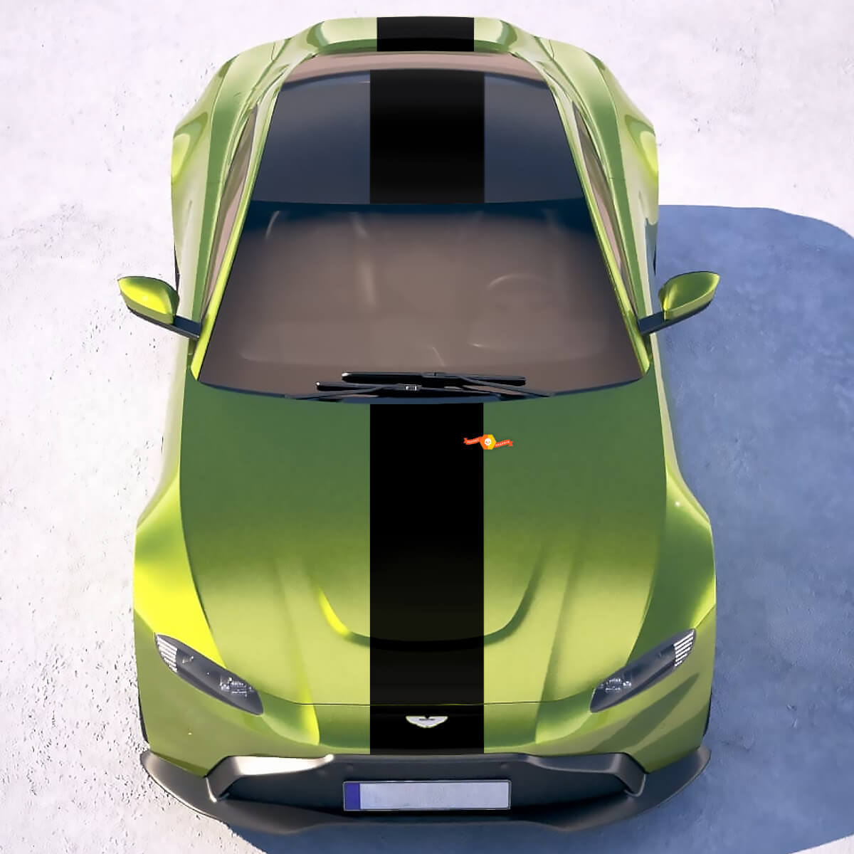 Racing Strepen Body Vinyl Stickers Voor Aston Martin Vantage