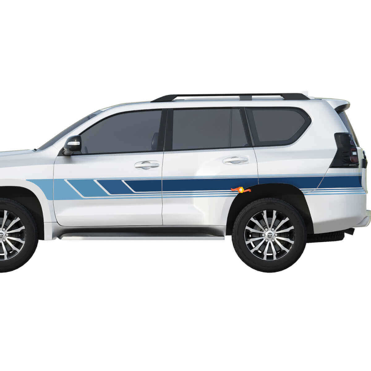 Old school Retro Vintage Lexus GX of Toyota Land Cruiser grafische deuren Streep vinyl stickers stickers kit
