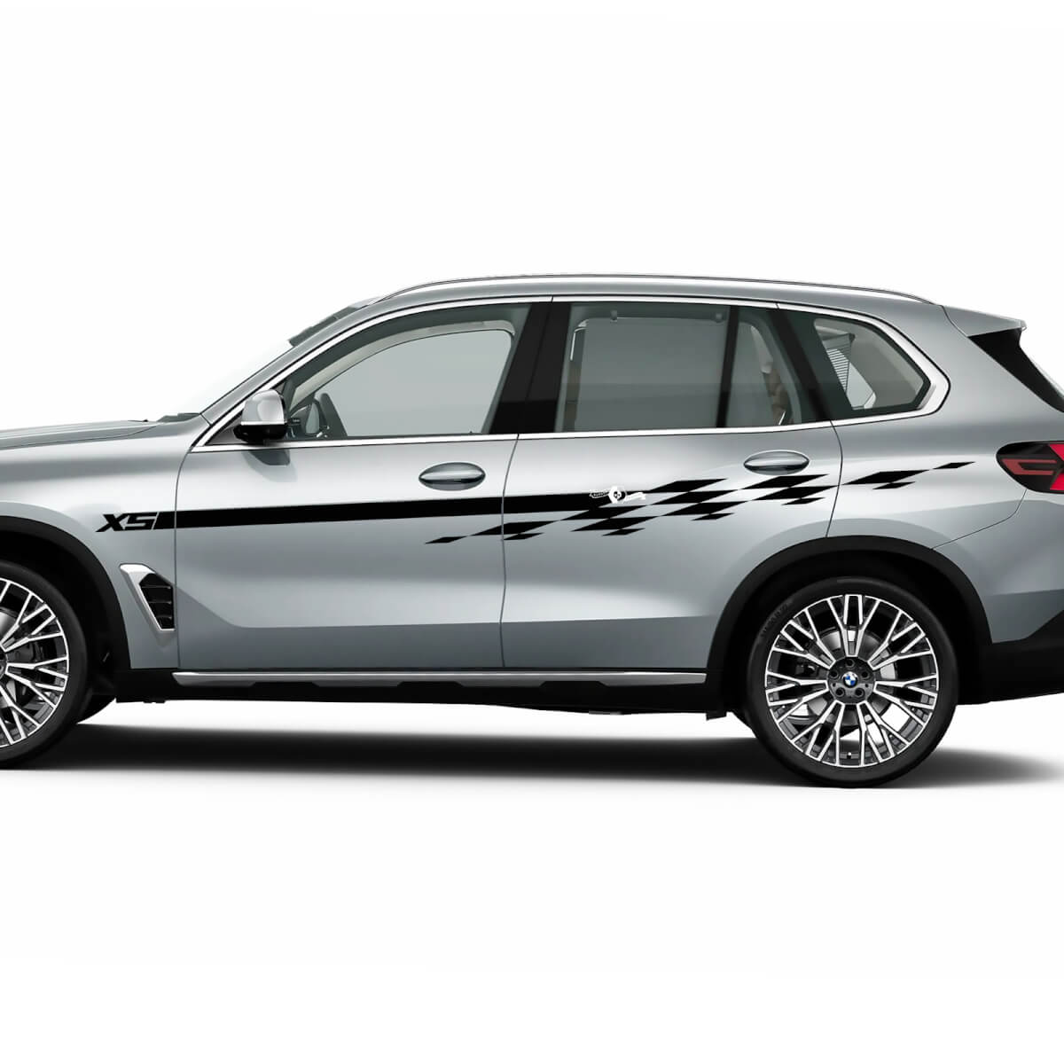 Accent Racing geruite strepen stickerset voor BMW X5 G05
