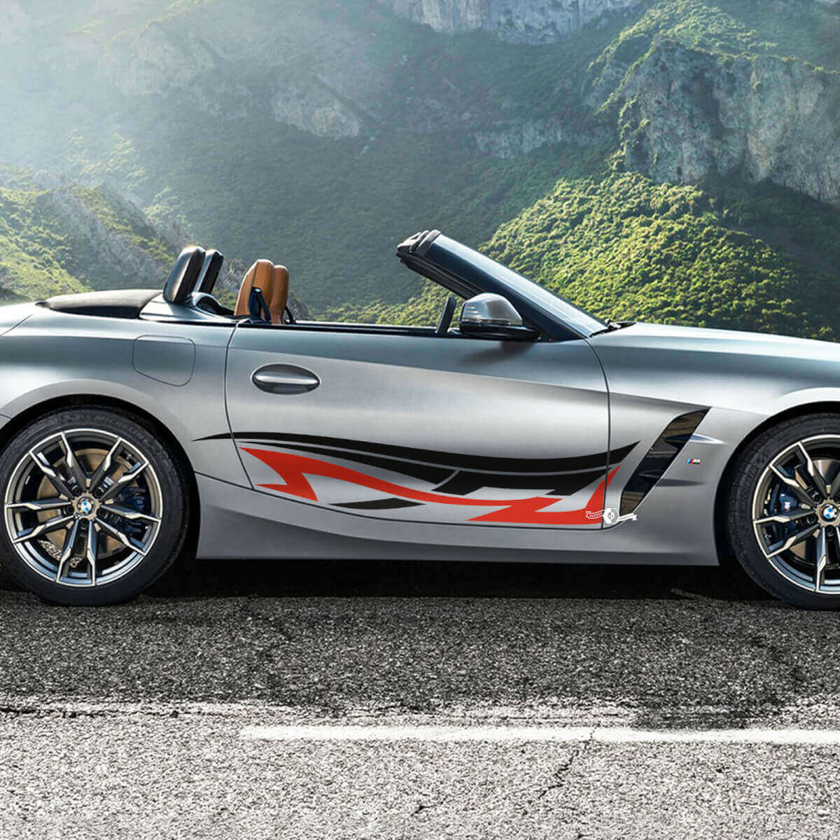 Zijkantdeur Tribal Strepen Vinyl Decal Sticker Voor BMW Z4