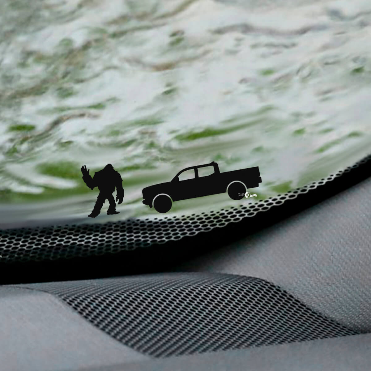 Palm's Jeep Wrangler voorruit Easter Egg hoeksticker - aangepaste vinylafbeelding
