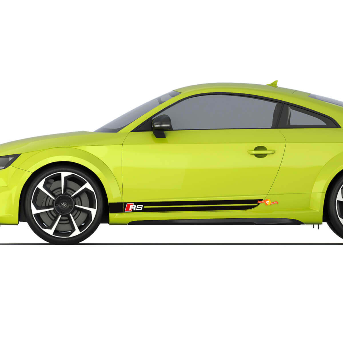 Audi TT RS Sport Racing Strobe Zijdeur Strepen Decal Logo Stickers
