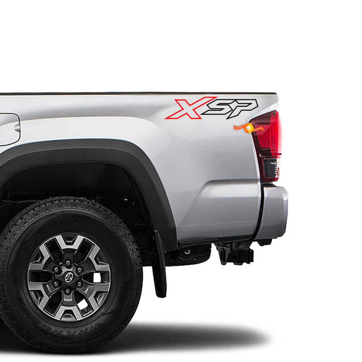 Paar Toyota Tacoma XSP zijvrachtwagen vinylstickers sticker - aangepaste grafische kit
