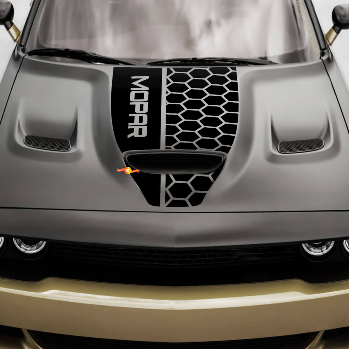 Hood Dodge 392 Challenger of Charger Hemi Vinyl Racing sticker sticker 2
