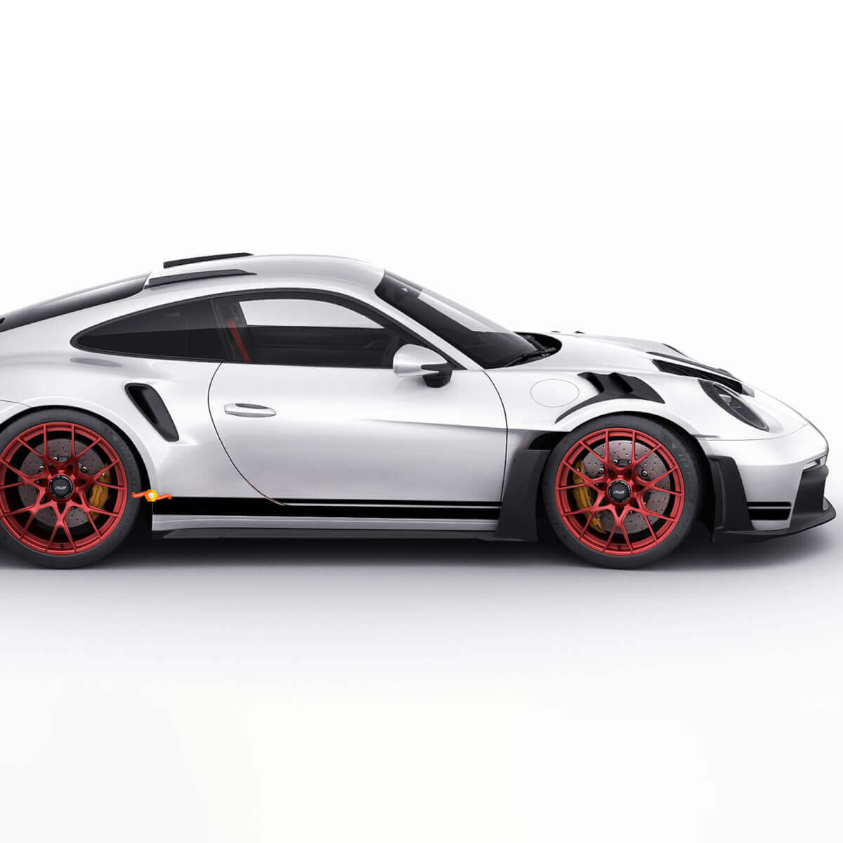 Porsche 911 GT2 RS strepen zijkanten - aangepaste vinyl sticker graphics
