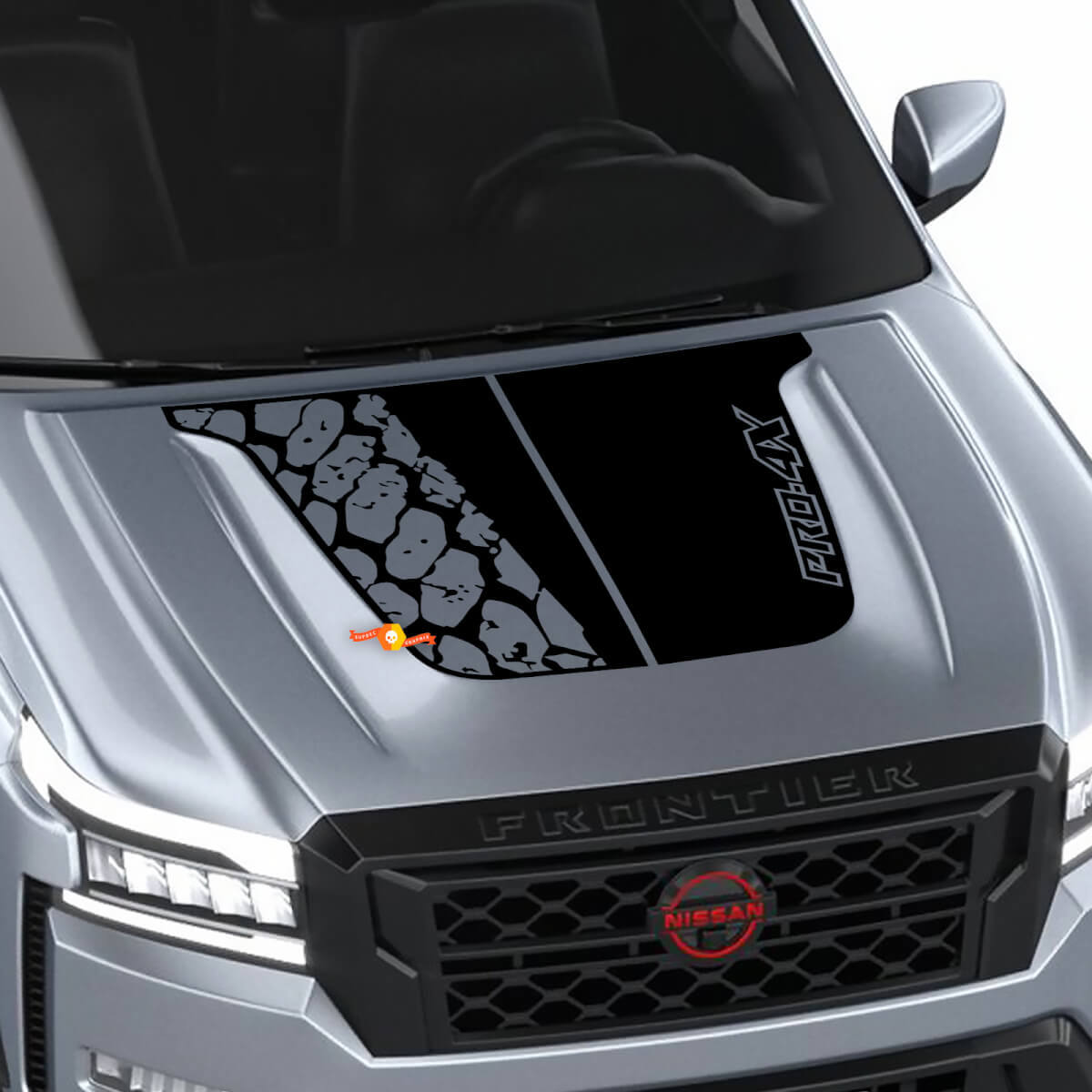 Nissan Frontier 4X Pro-4x Hood Decal Vinyl Band Track Blackout Grafische Decals Sticker
