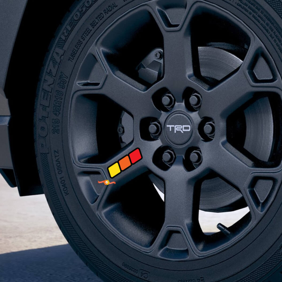 Vinylstickerset Vintage Stijl Velgen voor Toyota Auto's