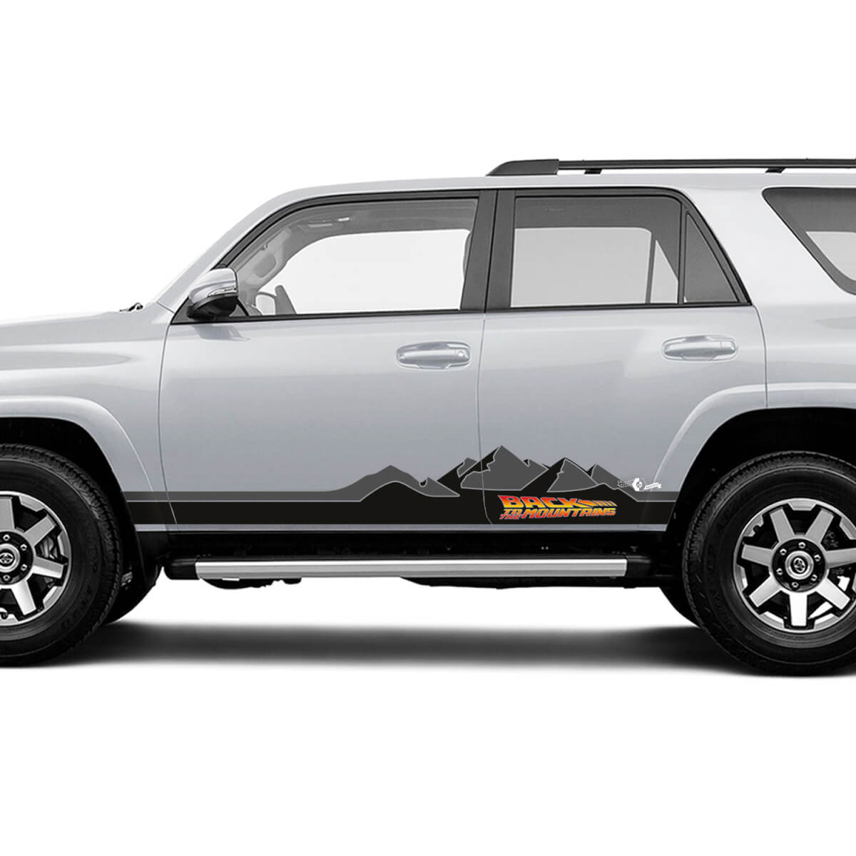 Terug naar de bergen zijdeur Rocker Panel Vinyl Decals Stickers voor Toyota Trucks 2
