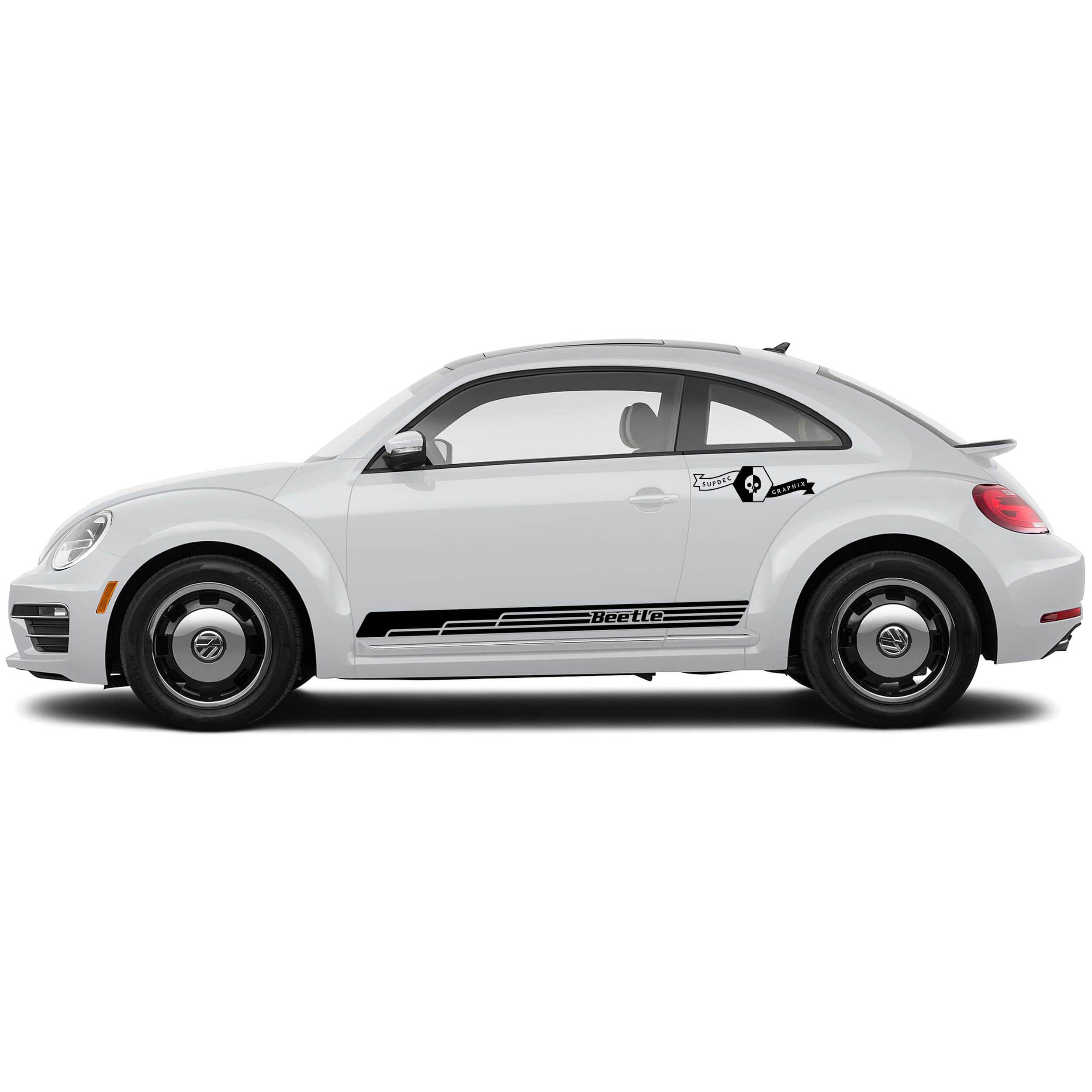 Volkswagen Kever Zijdeuren Rocker Panel Vinyl Strepen Decals Stickers 6
