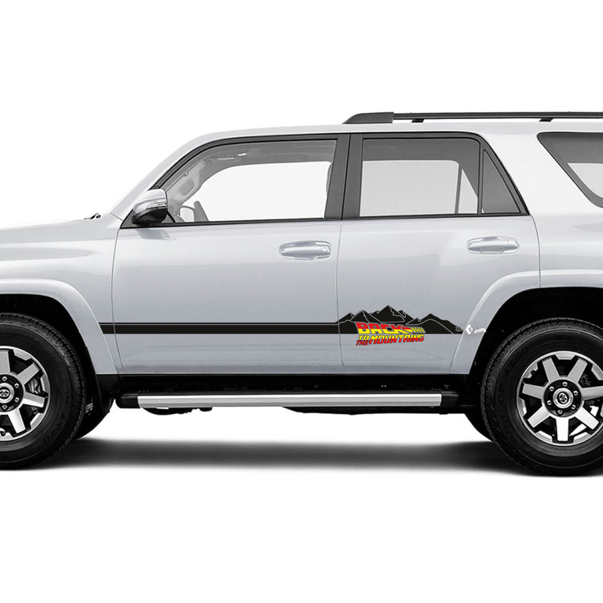Terug naar de bergen zijdeur Rocker Panel Vinyl Decals Stickers voor Toyota Trucks 3

