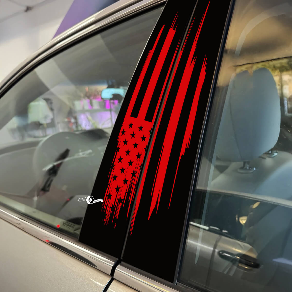 US USA vlag Amerikaanse vlag patriottische stijl pijler deuren auto sticker vinyl sticker wrap
