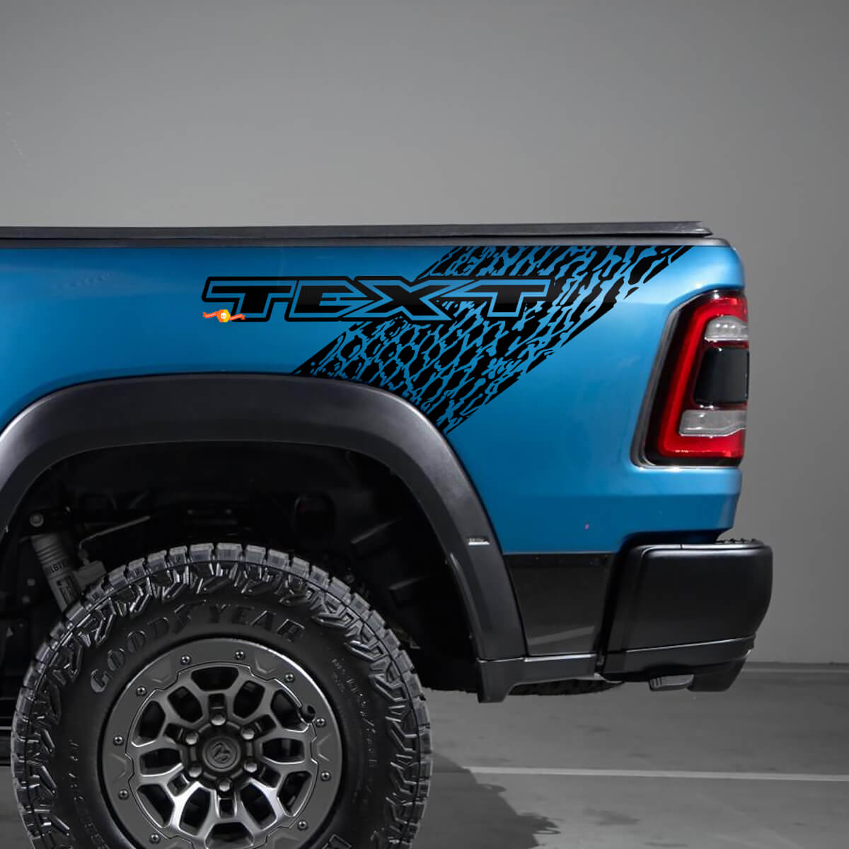 Dinosaurus Huid Stijl Motorkap en Achterzij Vinyl Decal Kit voor Dodge Ram