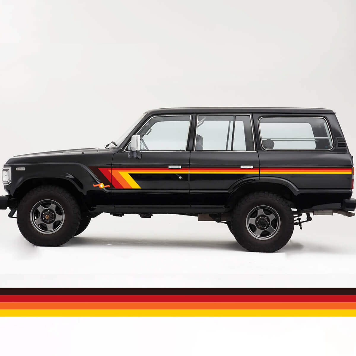 Retro Vintage Stripes Kit voor Toyota Land Cruiser FJ60
