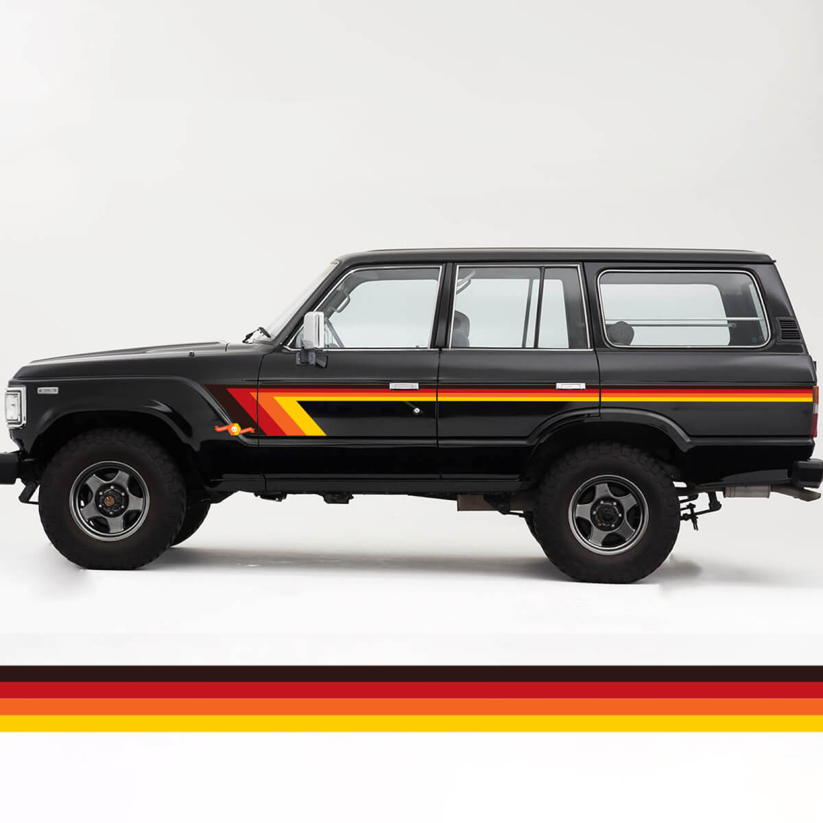 Toyota Land Cruiser FJ60 retro vintage strepenset
