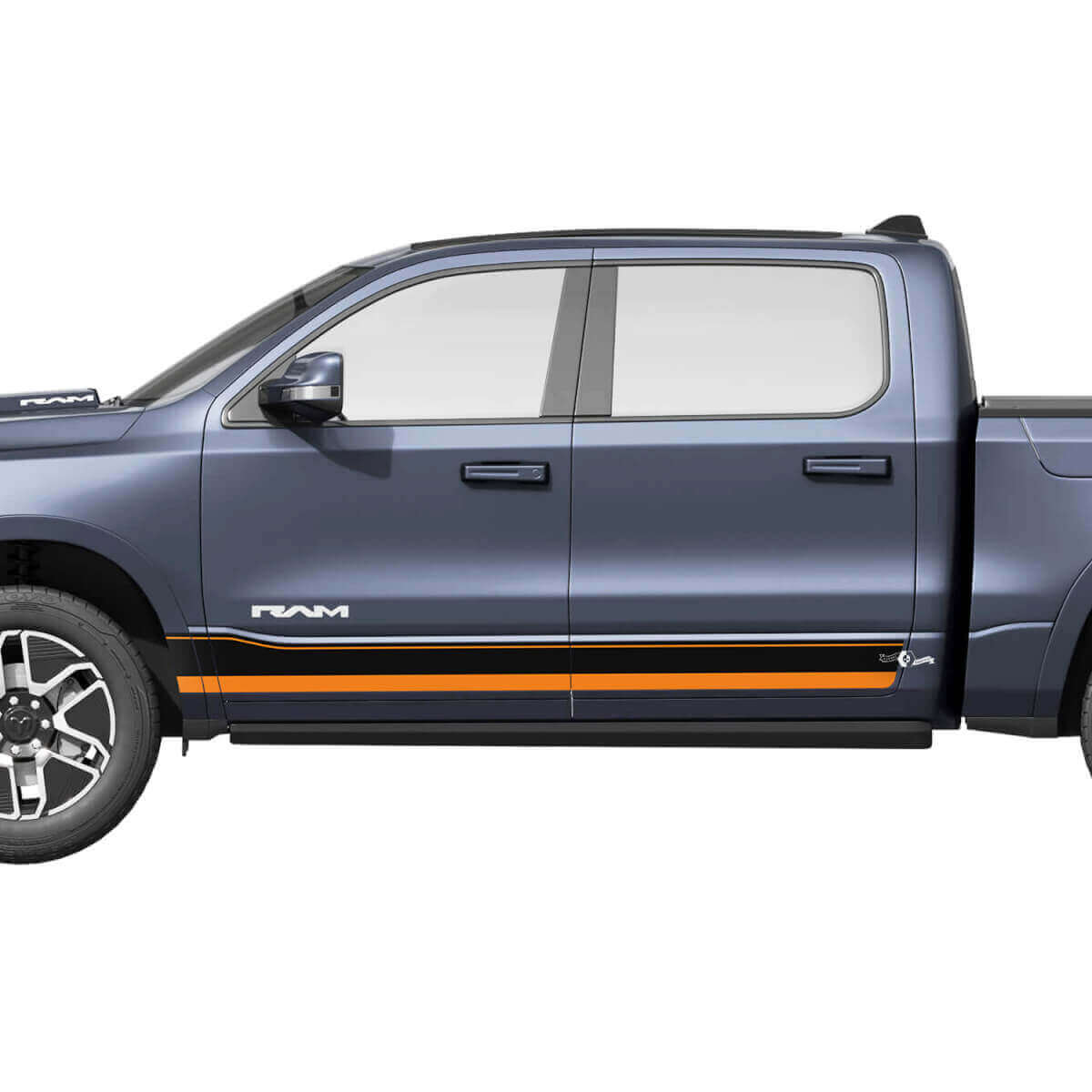 Zijpaneel deuren strepen voor Dodge RAM 1500 REV vinyl stickers stickers graphics
