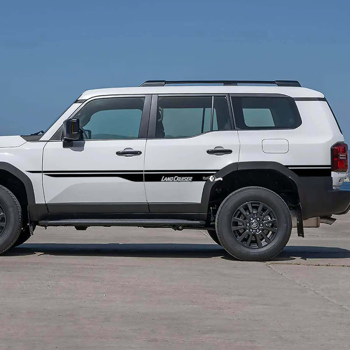 Branding Zijstrepen Vinyl Stickers voor Toyota Land Cruiser 2024