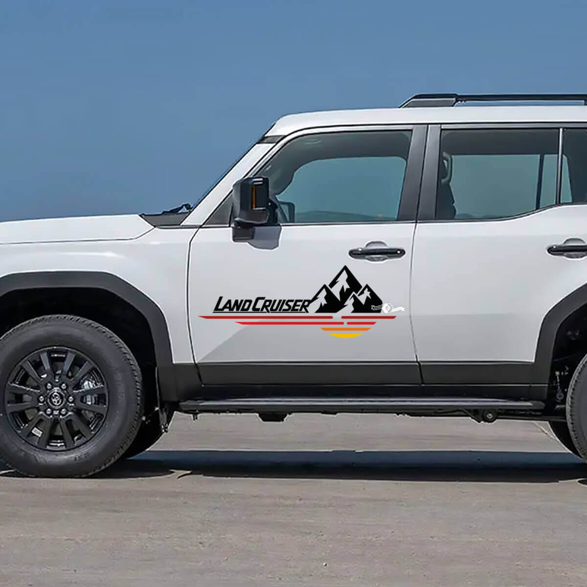 Toyota Land Cruiser Natuurscène Bergen Deuren Decals Vinyl Stickers Grafisch 2
