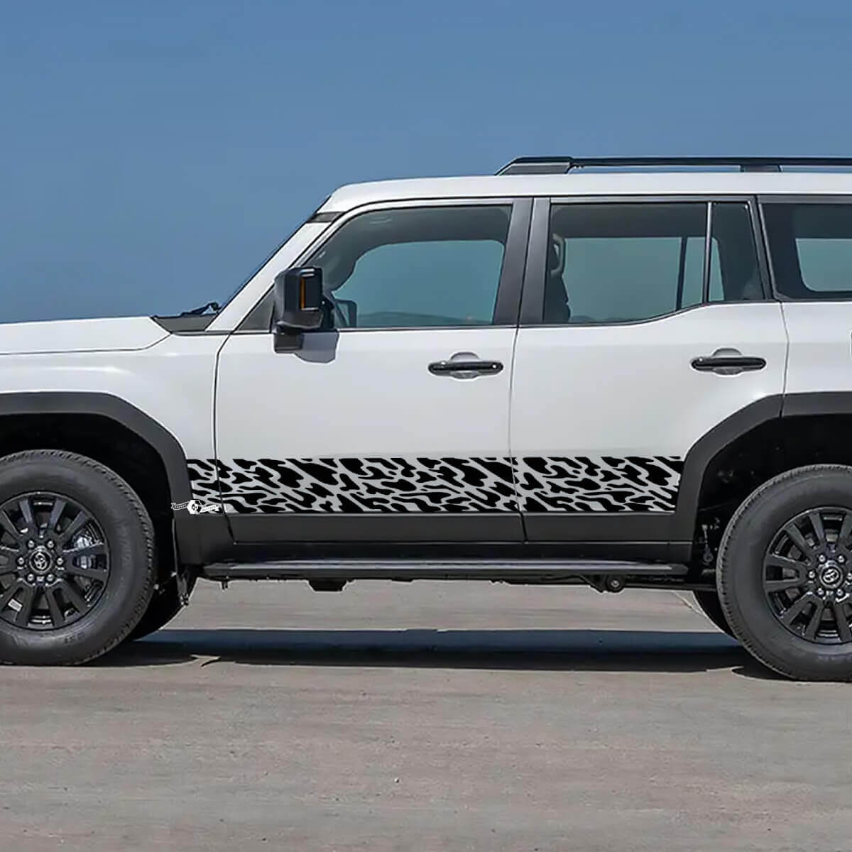 Toyota Land Cruiser Rocker Panel zijdeuren Splash Decals Vinyl Stickers afbeelding
