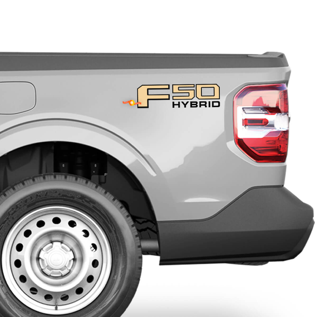 F50 hybride bedzijde vinyl stickers stickers afbeelding voor Ford Maverick
