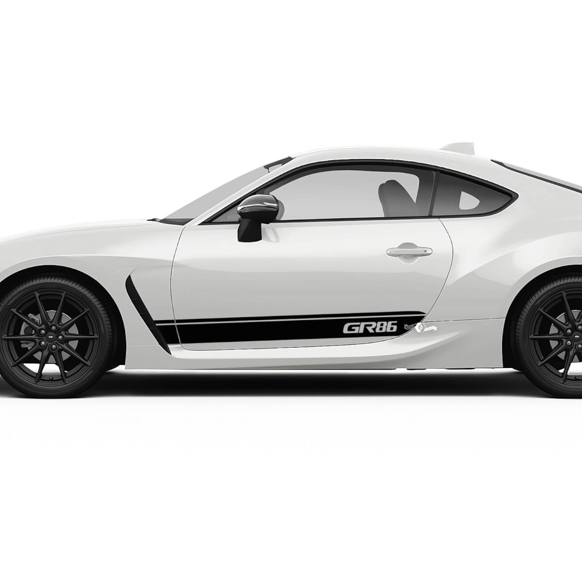 Toyota GR86 deuren zijkant accenten strepen grafische stickers stickers
