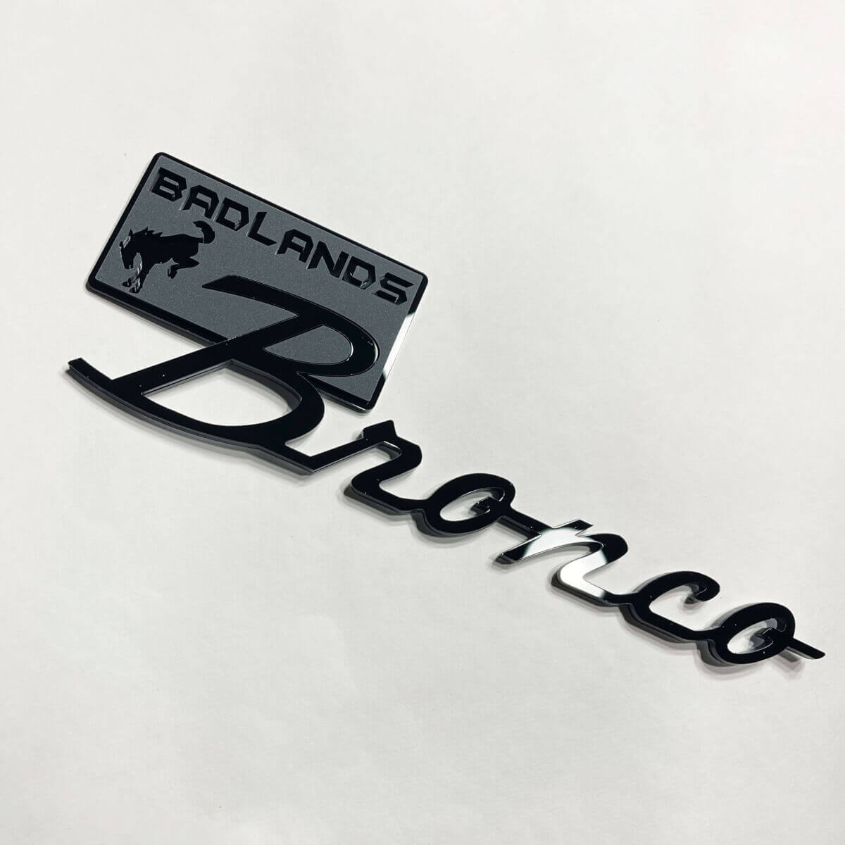 Spatschermemblemen Achterklep Embleem 3D Embleem 3 voor Bronco Badlands