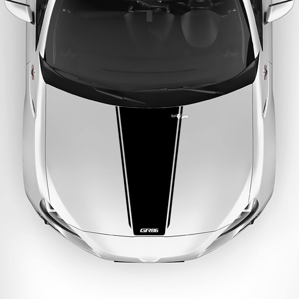 GR86 Logo Motorkap Racing Strepen Grafische Decals Stickers 3 Voor Toyota GR86