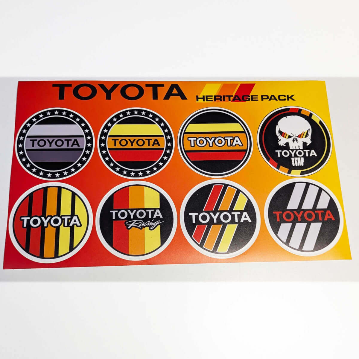 Toyota Heritage Retro Vintage oude stijl stickerpakket stickers graphics 2
