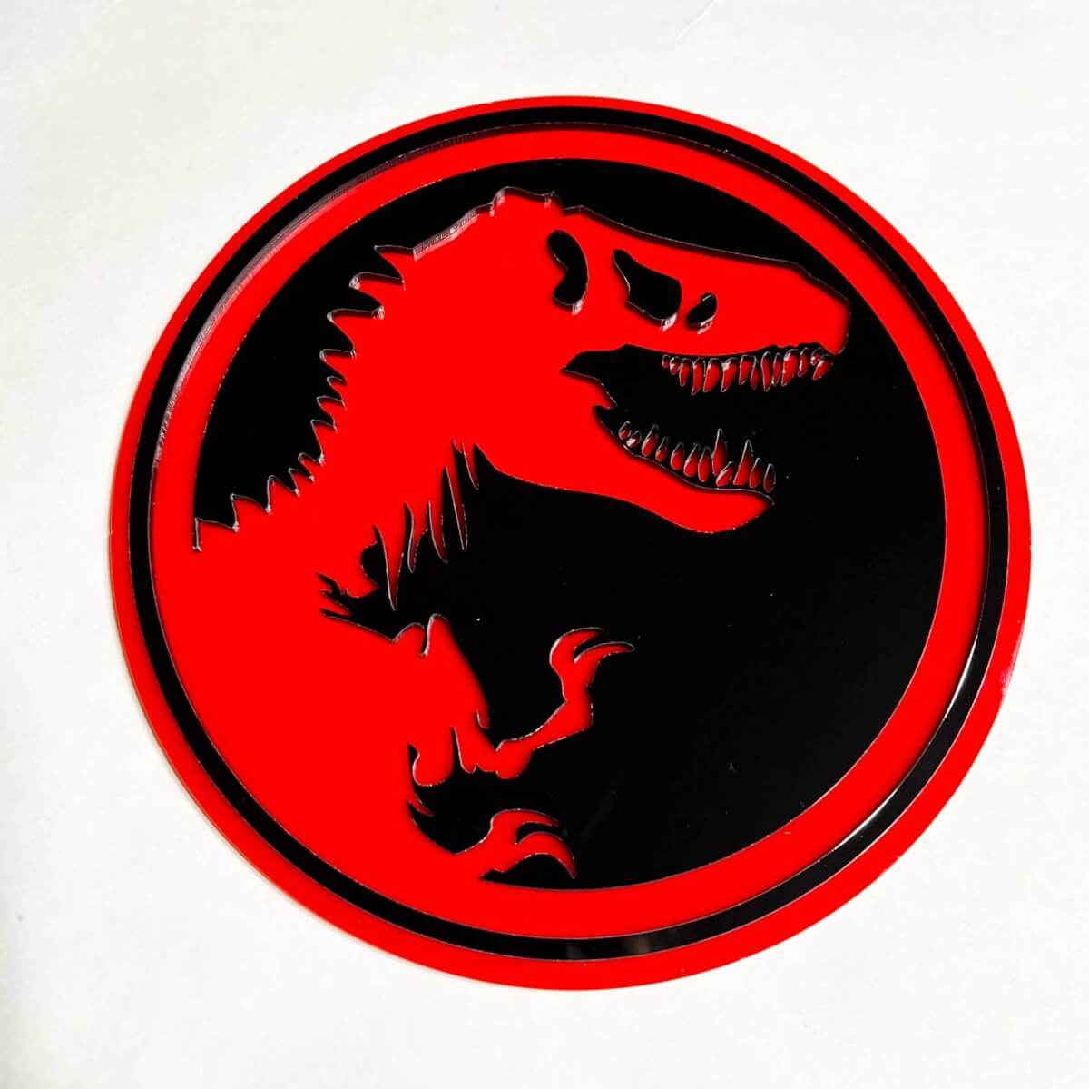 Jurassic 3D-badge - Aangepaste spatbordachterklep of spatbordgrille-embleem
