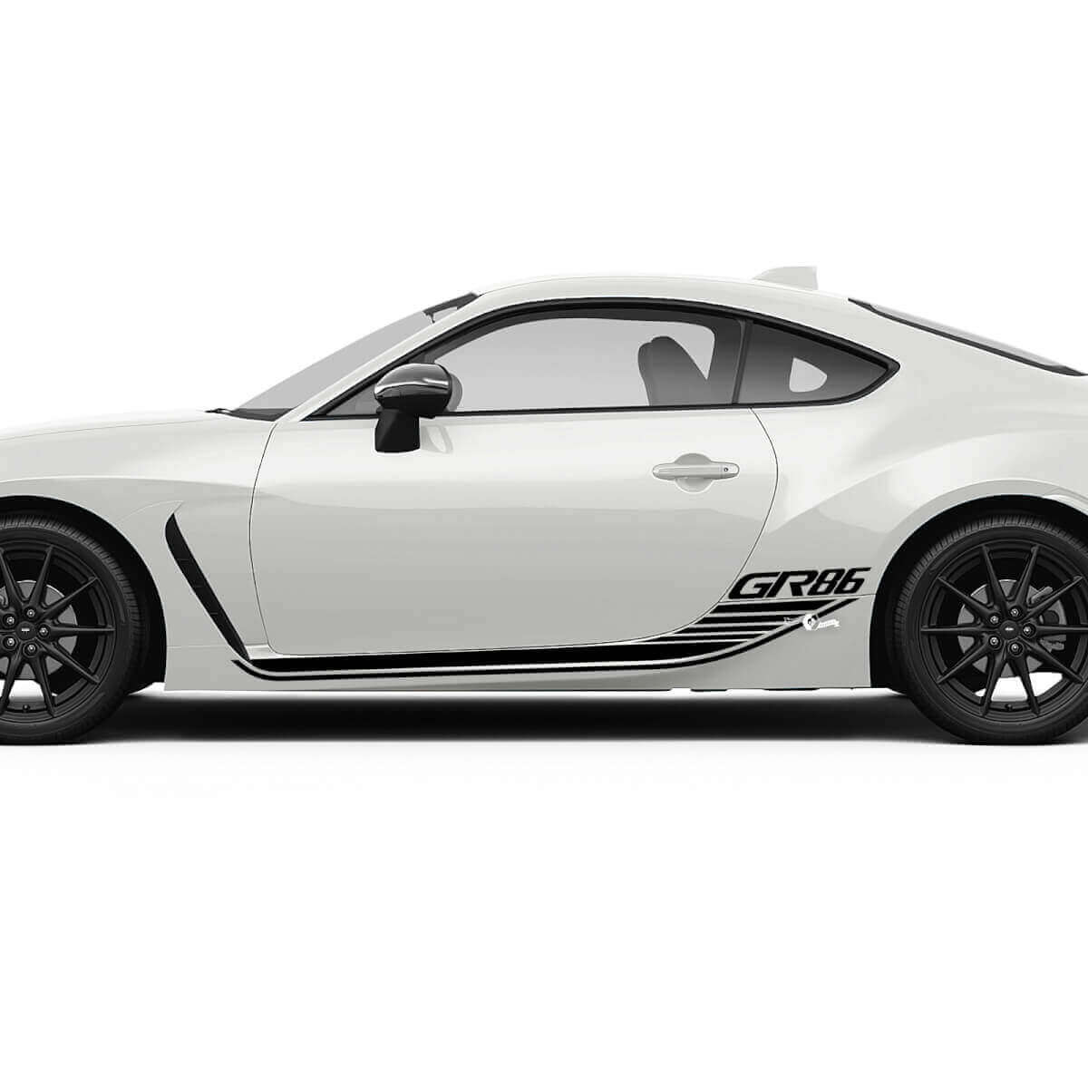 Deuren zij racestrepen grafische stickers stickers voor Toyota GR86
