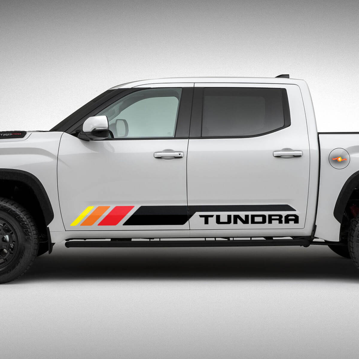 Heritage zijstrepen vinylstickerset voor Toyota Tundra