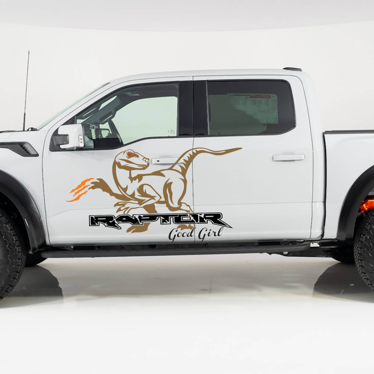 Ford F-150 Raptor Good Girl Side Deuren Splash Graphics Side Decal Stickers
